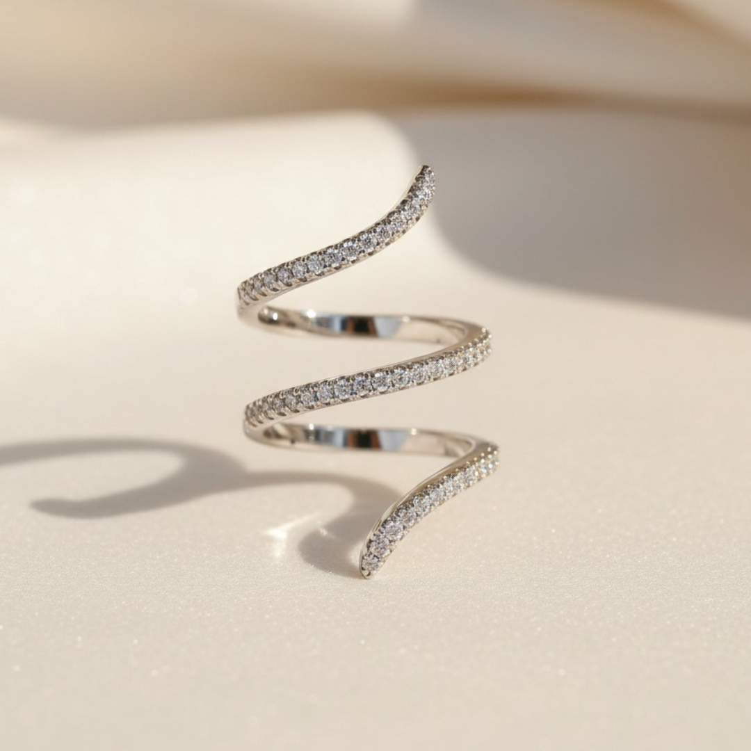 טבעת כסף 925 עם זירקון יוקרתי