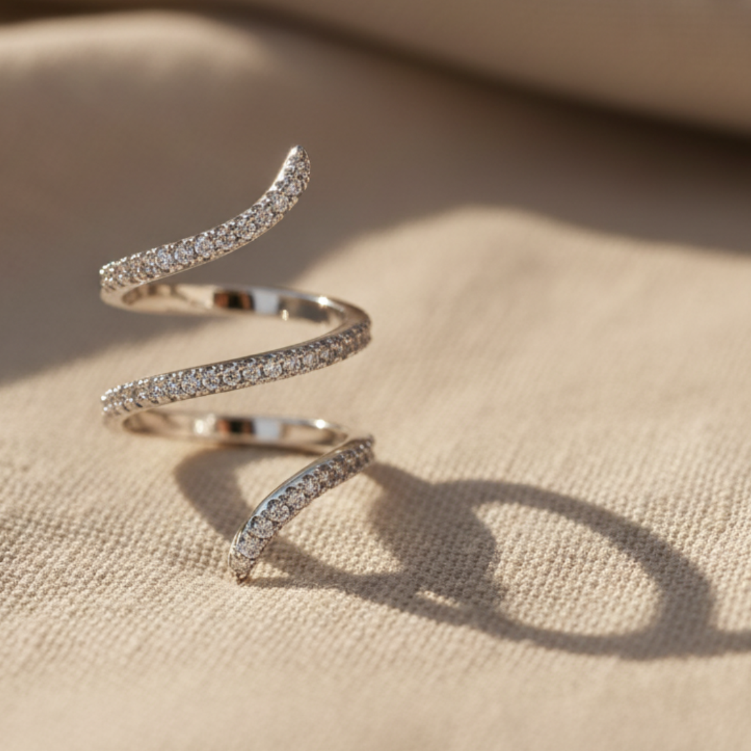 טבעת כסף 925 עם זירקון יוקרתי